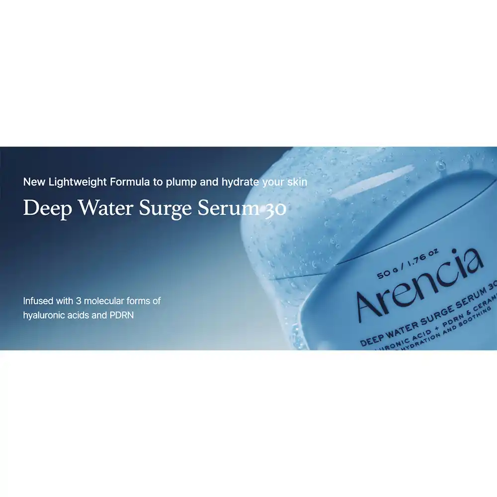 سرم هیالورونیک اسید PDRN آرنسیا Arencia Deep Hydration Serum | آبرسان، تسکین‌دهنده و ترمیم‌کننده پوست