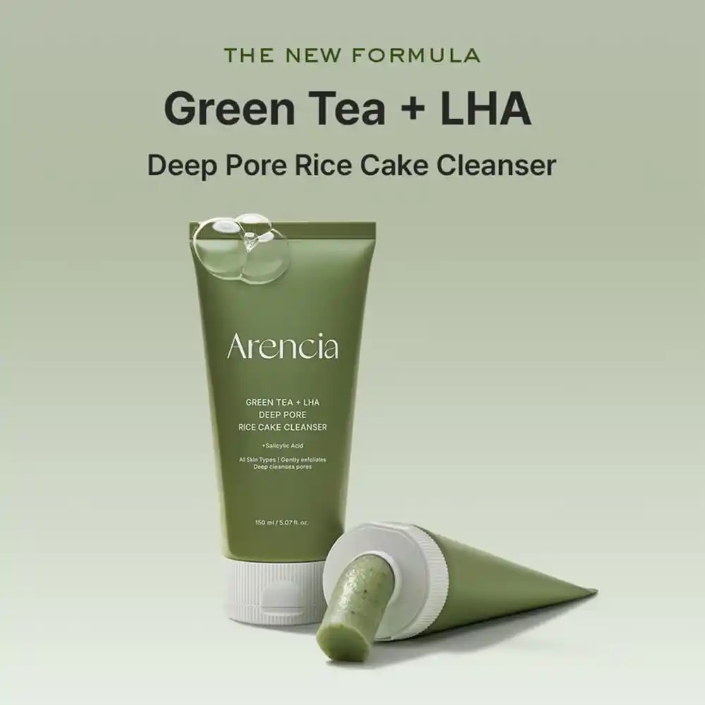 شوینده چای سبز آرنسیا Arencia Green Tea LHA Cleanser | لایه‌بردار، پاکسازی عمیق منافذ و ضد جوش