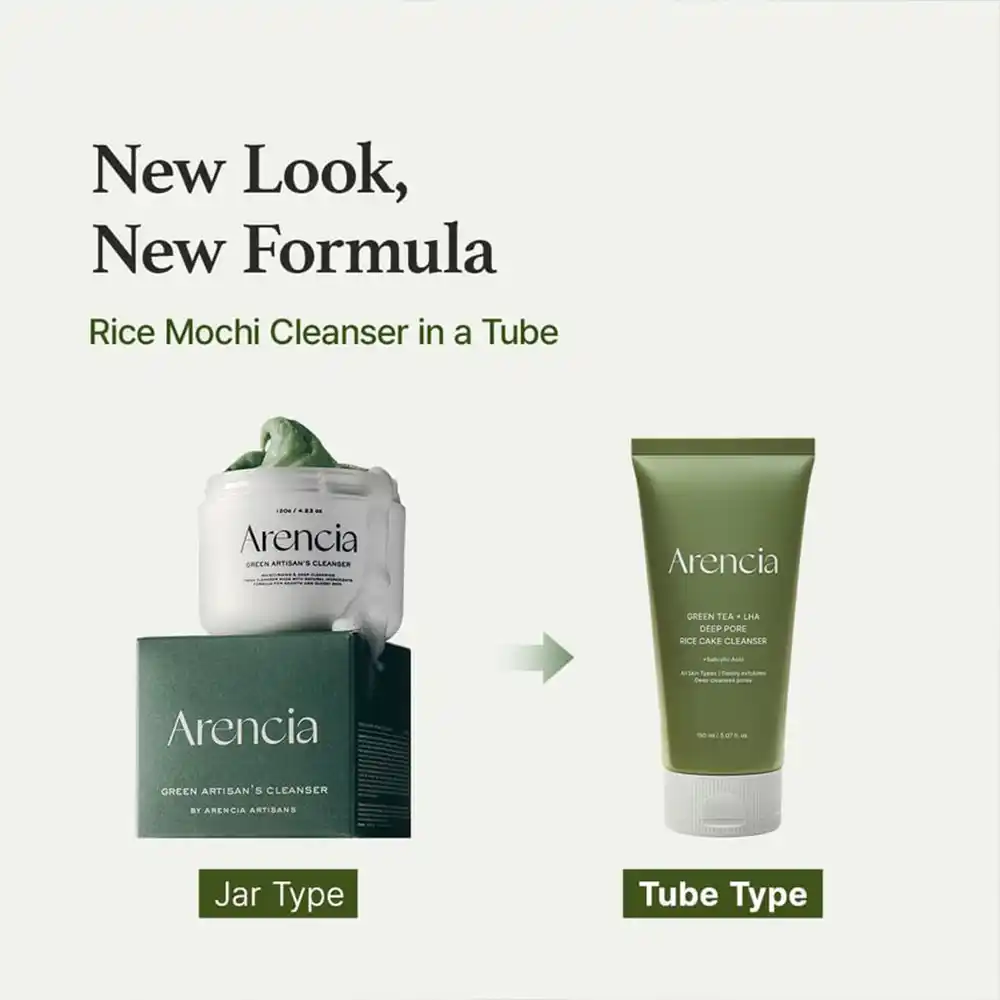 شوینده چای سبز آرنسیا Arencia Green Tea LHA Cleanser | لایه‌بردار، پاکسازی عمیق منافذ و ضد جوش