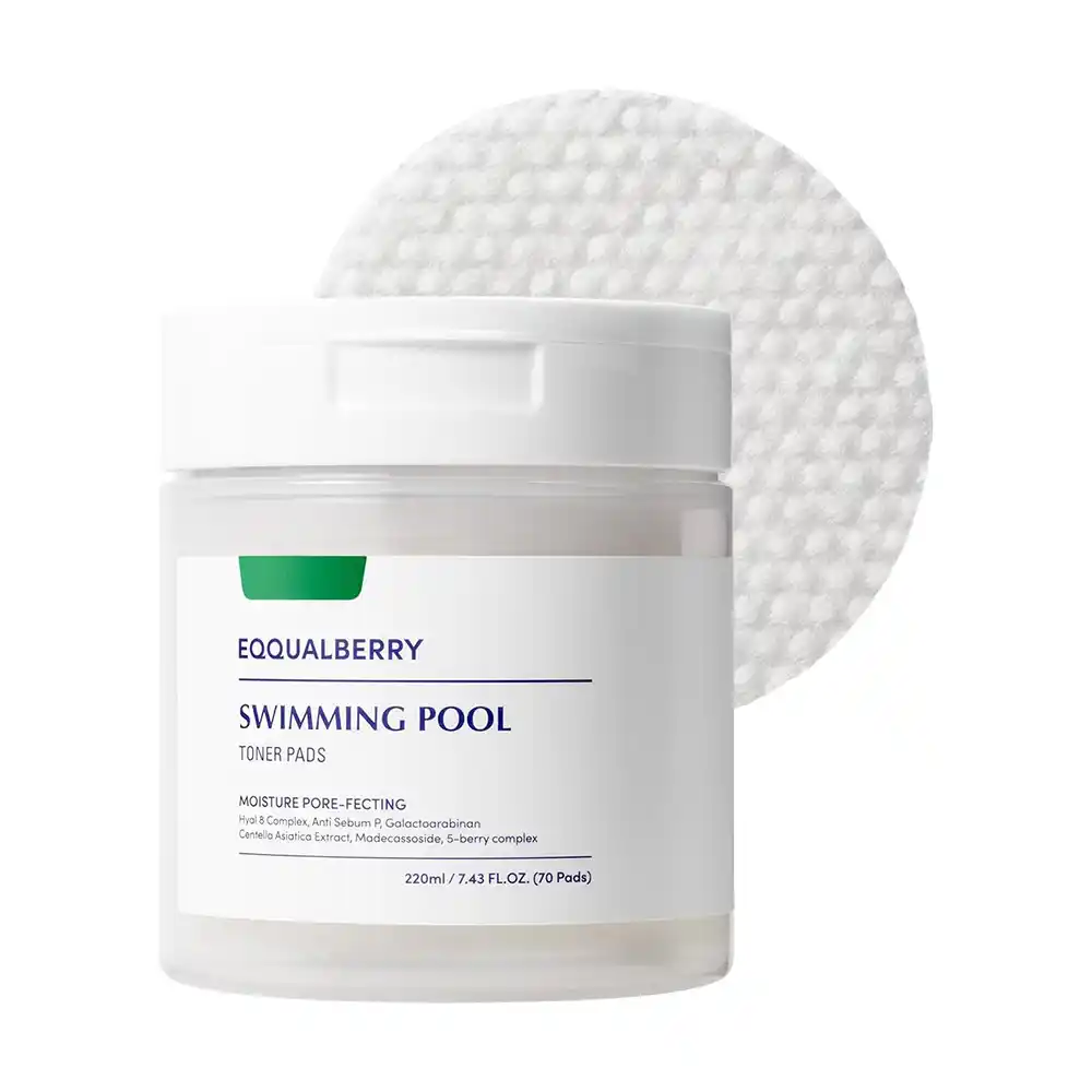 پد تونر آبرسان و تسکین‌دهنده اکوال بری EQQUALBERRY Swimming Pool Toner Pads