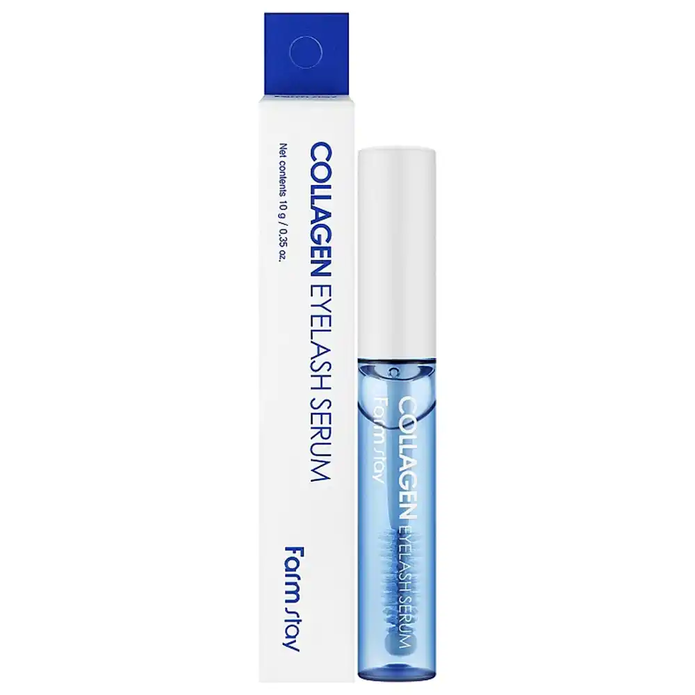سرم تقویت مژه کلاژن و هیالورونیک اسید فارم استی Farmstay Collagen Eyelash Serum