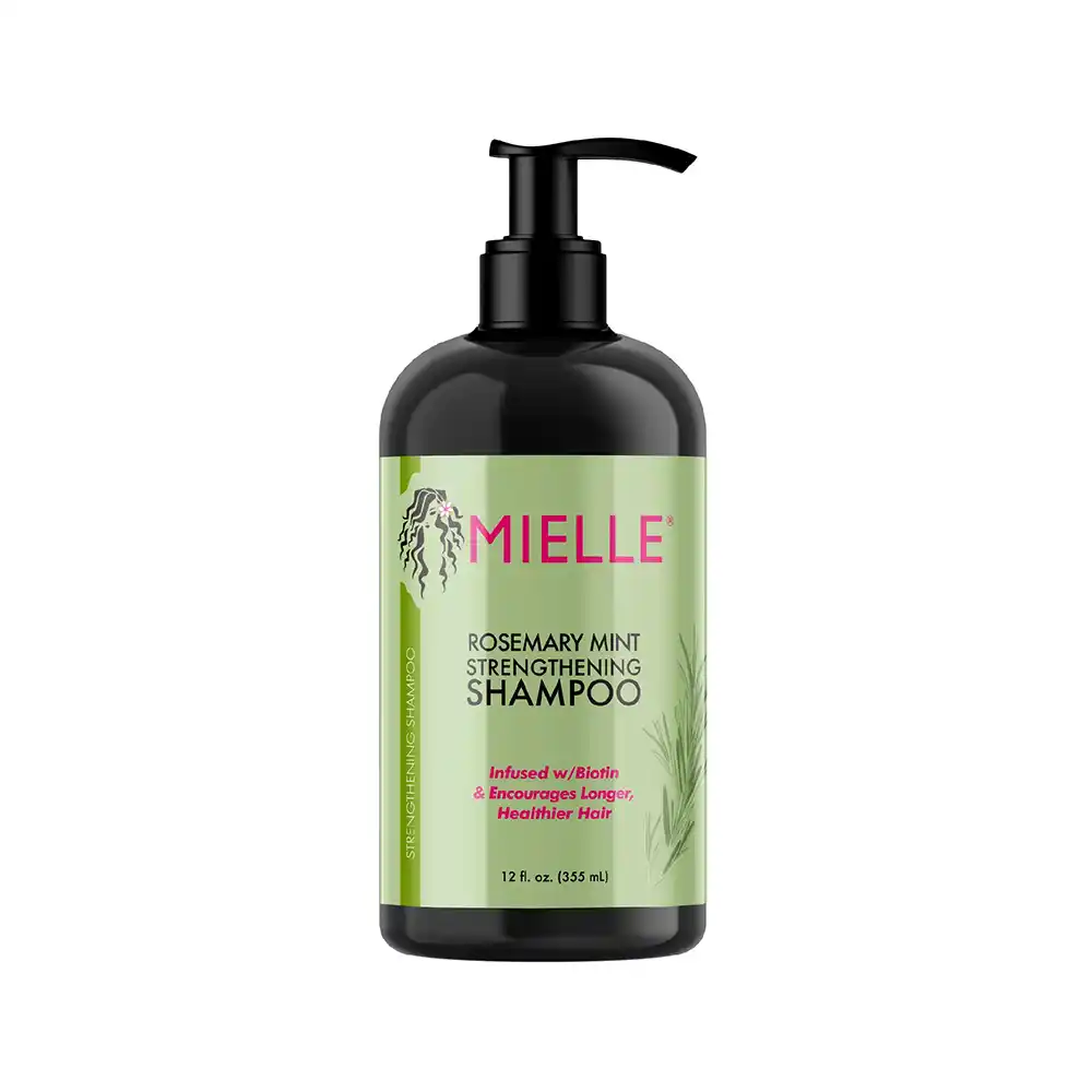 شامپو ضد ریزش و تقویت‌کننده مو رزماری و نعناع میله ارگانیک Mielle Rosemary Mint Strengthening Biotin Shampoo