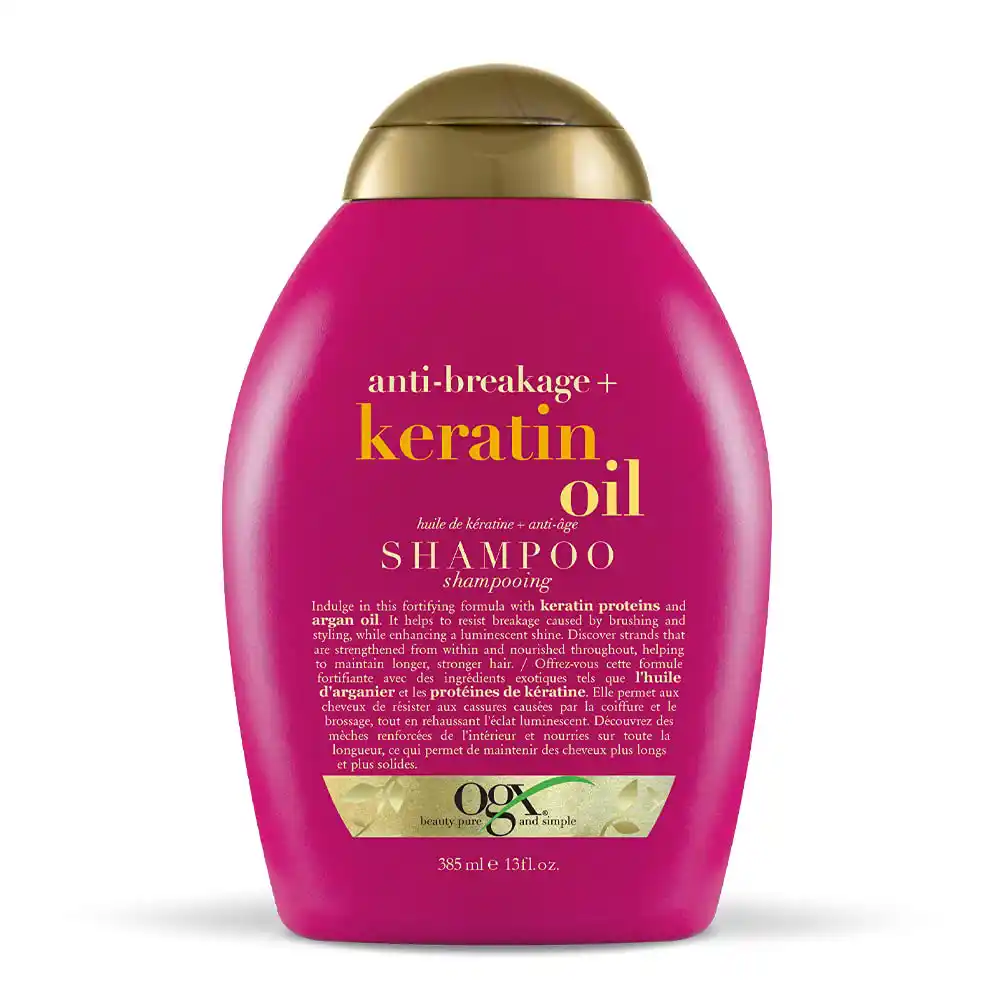 شامپو کراتینه و ضد شکنندگی مو او جی ایکس OGX Anti-Breakage Keratin Oil Shampoo
