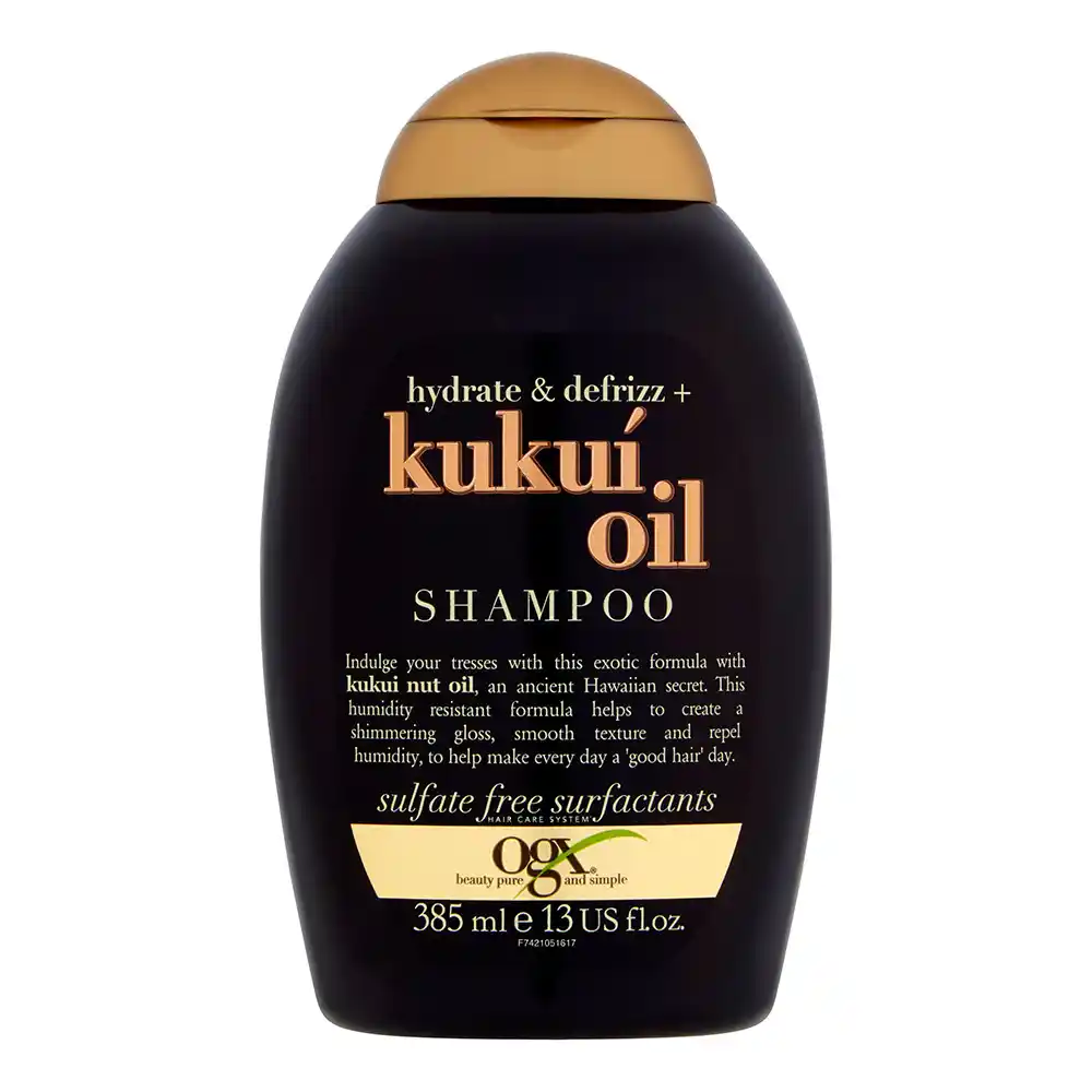 شامپو آبرسان و ضد وز روغن کوکوی او جی ایکس OGX Hydrate and Defrizz Kukui Oil Shampoo