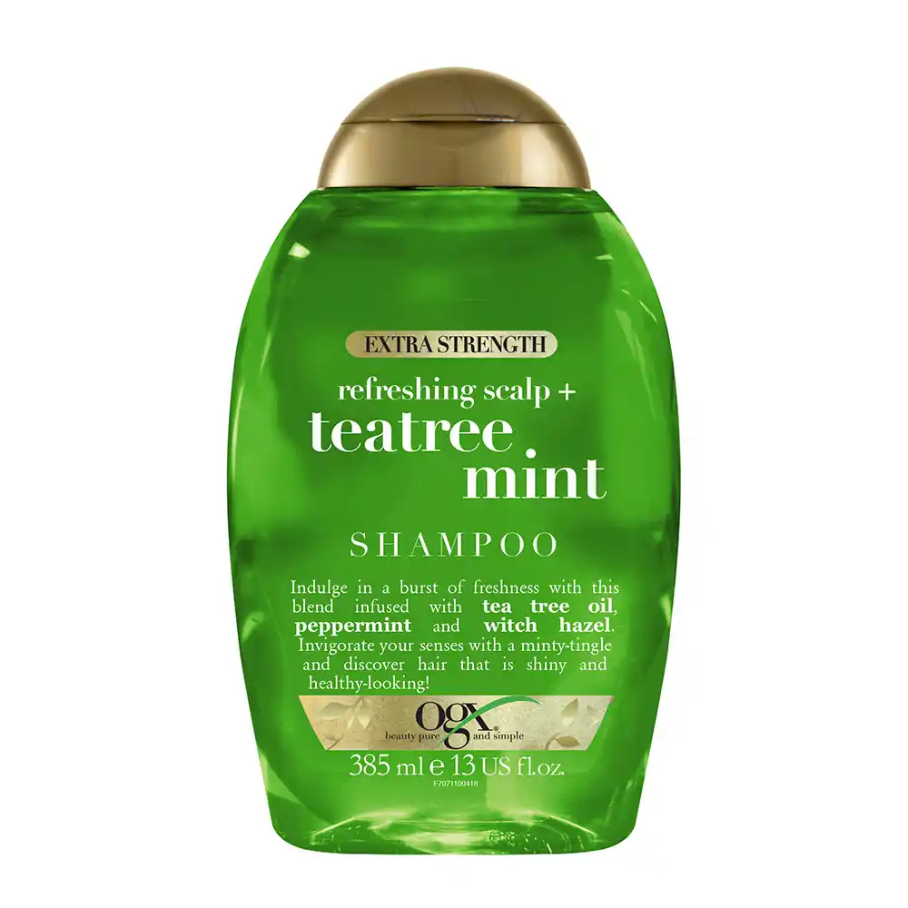 شامپو شادابکننده درخت چای و نعناع او جی ایکس OGX Refreshing Scalp Teatree Mint Shampoo شامپو شادابکننده درخت چای و نعناع او جی ایکس OGX Refreshing Scalp Teatree Mint Shampoo