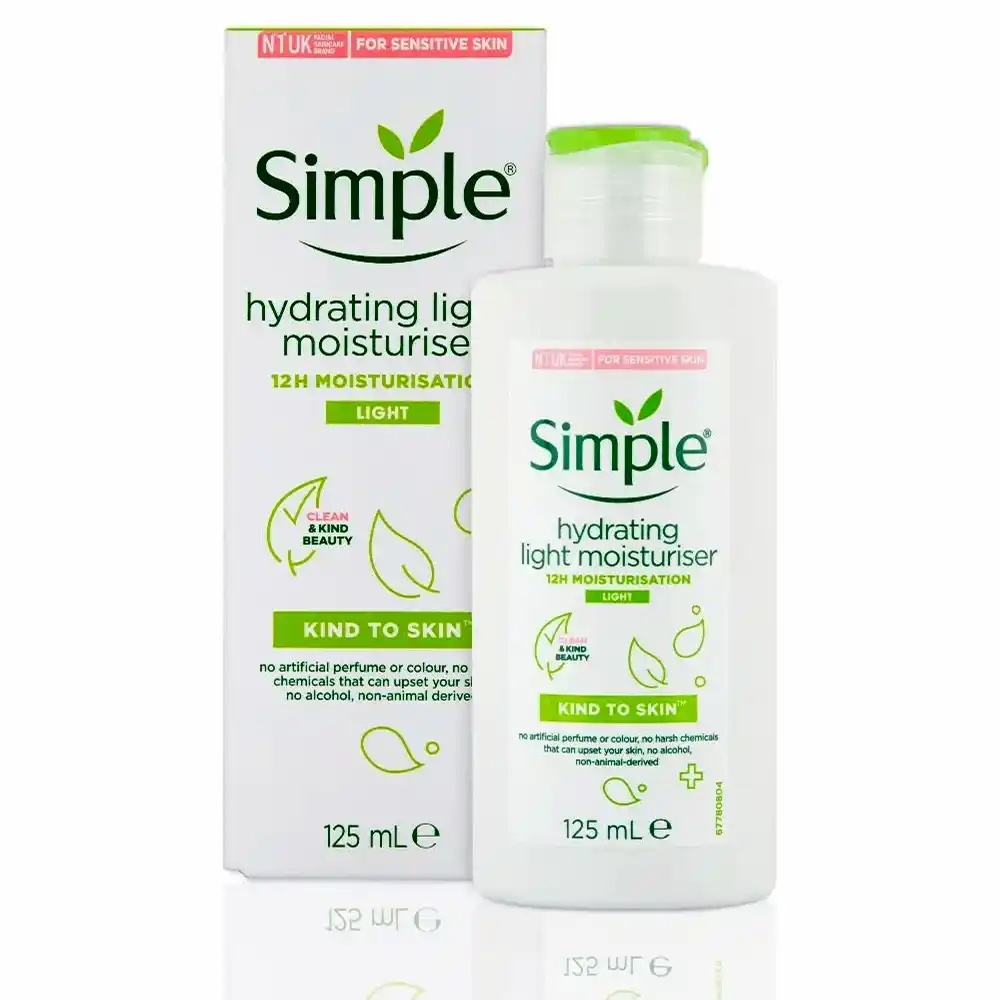 کرم مرطوب کننده و آبرسان لایت سیمپل Simple Kind To Skin Hydrating Light Moisturiser