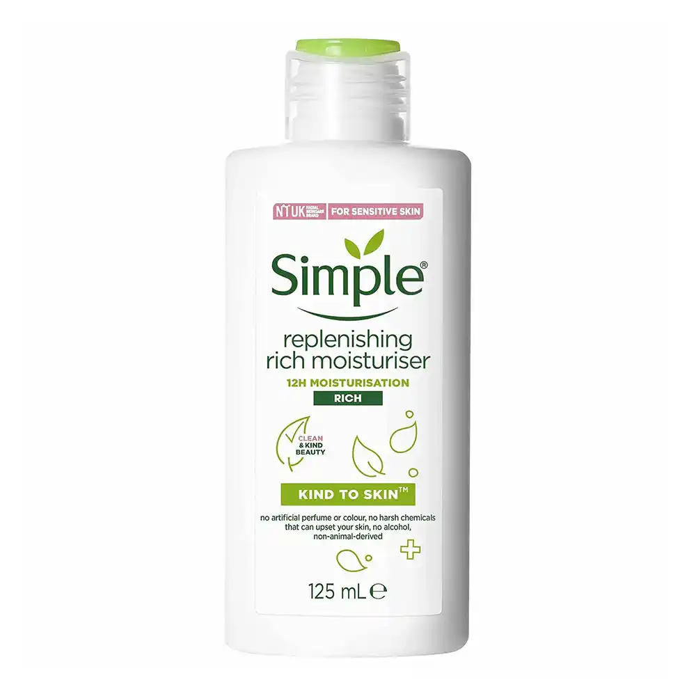 کرم آبرسان عمیق و مرطوب کننده ریچ سیمپل Simple Kind To Skin Replenishing Rich Moisturiser