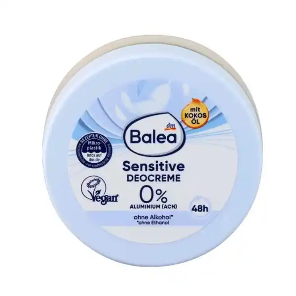 کرم دئودورانت بدون آلومینیوم و الکل باله آ مناسب پوست حساس Balea Sensitive Deo Cream کرم دئودورانت بدون آلومینیوم و الکل باله آ مناسب پوست حساس Balea Sensitive Deo Cream