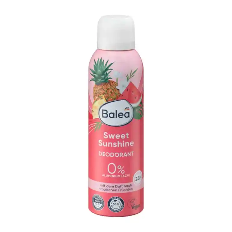 اسپری دئودورانت بدون آلومینیوم باله آ Balea رایحه Sweet Sunshine اسپری دئودورانت بدون آلومینیوم باله آ Balea رایحه Sweet Sunshine