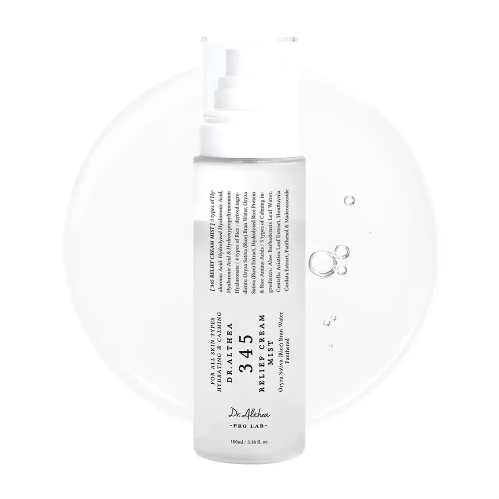 میست اسپری کرمی دکتر آلتیا Dr.Althea 345 Relief | آبرسانی فوری و تسکین پوست حساس