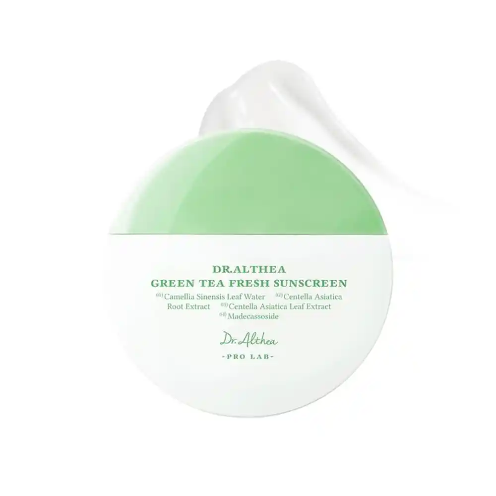 ضدآفتاب چای سبز دکترآلتیا Dr.Althea Green Tea FreshSPF50 | تسکین دهنده پوست خشک و حساس