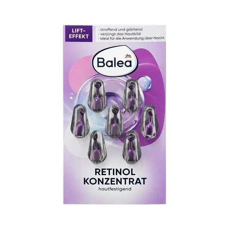 کپسول کنسانتره ضد چروک بالهآ Balea Retinol Capsule حاوی رتینول و باکوچیول | ۷ عدد کپسول کنسانتره ضد چروک بالهآ Balea Retinol Capsule حاوی رتینول و باکوچیول | ۷ عدد
