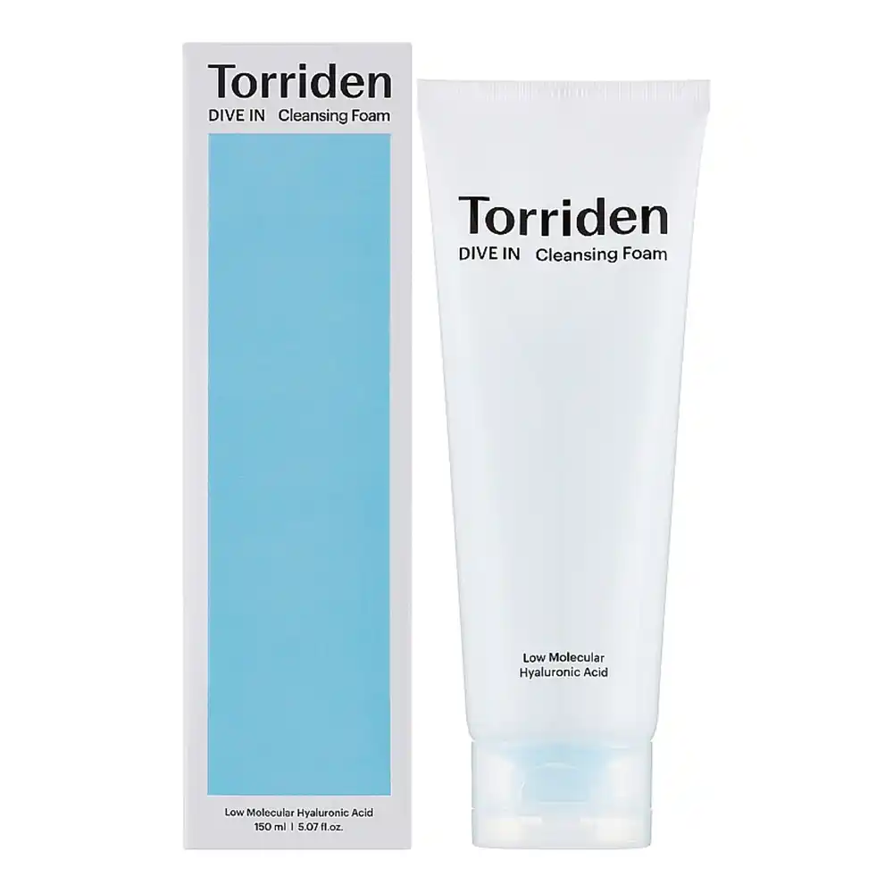 فوم شستشوی ملایم مرطوب‌کننده هیالورونیک اسید توریدن Torriden DIVE IN Cleansing Foam
