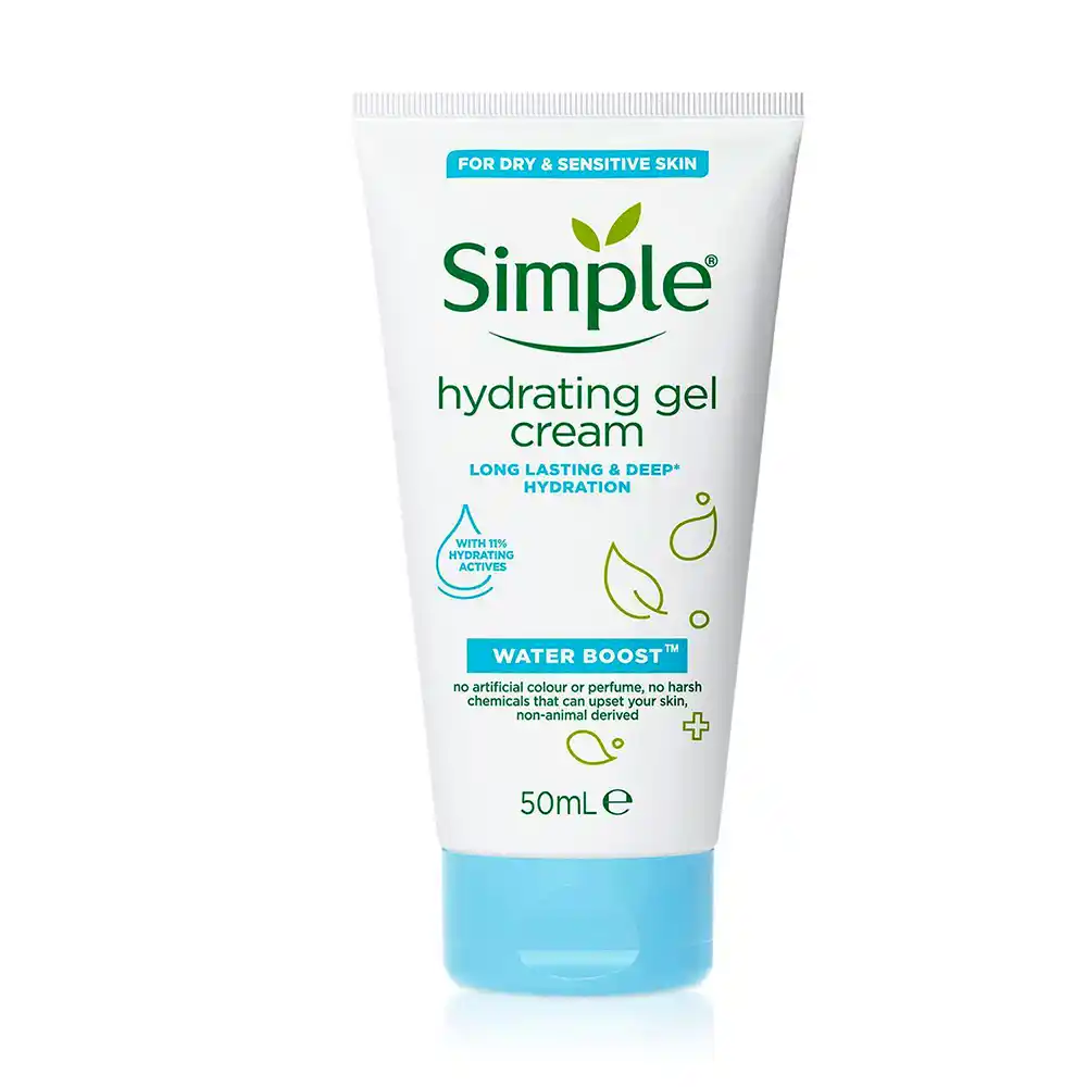 ژل کرم آبرسان و مرطوب کننده سیمپل Simple Water Boost Hydrating Gel Cream | پوست خشک و حساس ژل کرم آبرسان و مرطوب کننده سیمپل Simple Water Boost Hydrating Gel Cream | پوست خشک و حساس