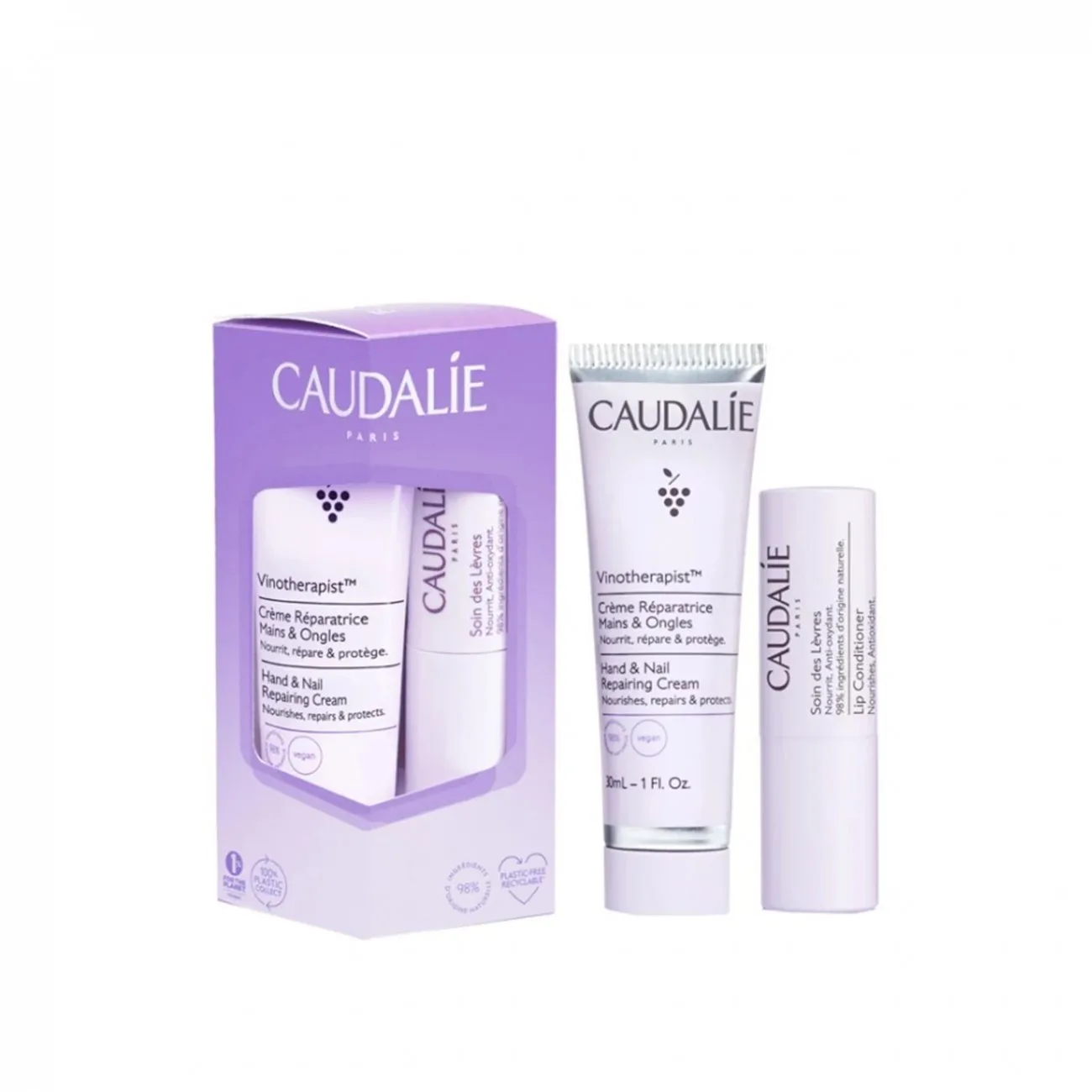 کرم دست و ناخن و بالم لب کدلی ترمیم و تقویت کننده مدل Caudalie VINOTHERAPIST کرم دست و ناخن و بالم لب کدلی ترمیم و تقویت کننده مدل Caudalie VINOTHERAPIST