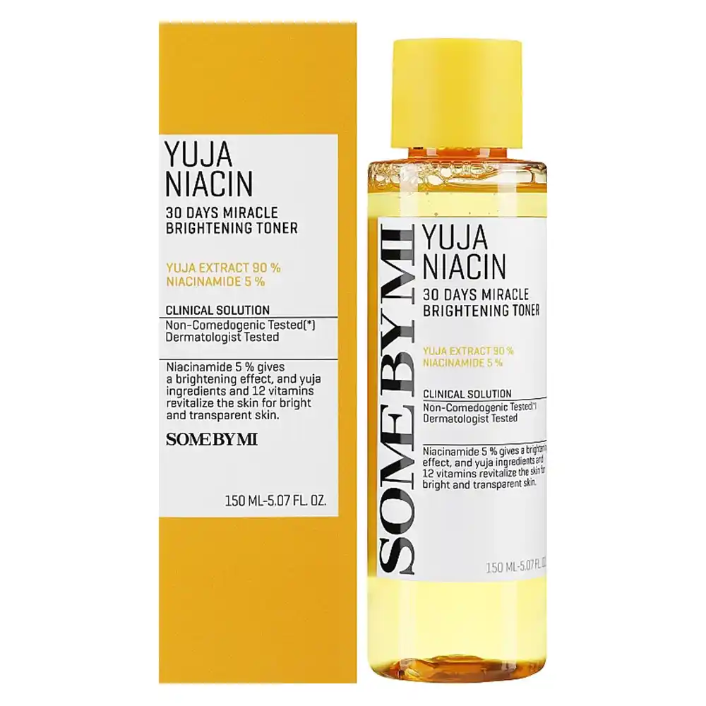 تونر ضد لک و روشن کننده یوجانیاسین سام بای می SOME BY MI Yuja Niacin Brightening Toner 150ml | آبرسان و شفاف‌کننده پوست