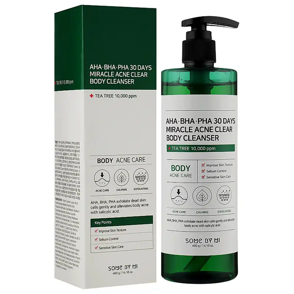 شوینده بدن ضد جوش 30 روزه میراکل سام بای می SOME BY MI Miracle Acne Clear Body Cleanser 400g | ضد جوش بدن و کاهش لک شوینده بدن ضد جوش 30 روزه میراکل سام بای می SOME BY MI Miracle Acne Clear Body Cleanser 400g | ضد جوش بدن و کاهش لک