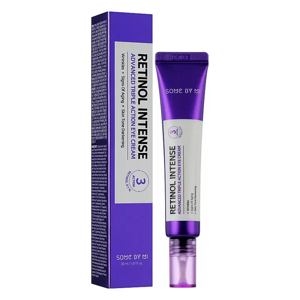 کرم دور چشم رتینول سام بای می SOME BY MI Retinol Intense Triple Action Eye Cream 30ml | ضد چروک، ضد تیرگی و سفت‌کننده