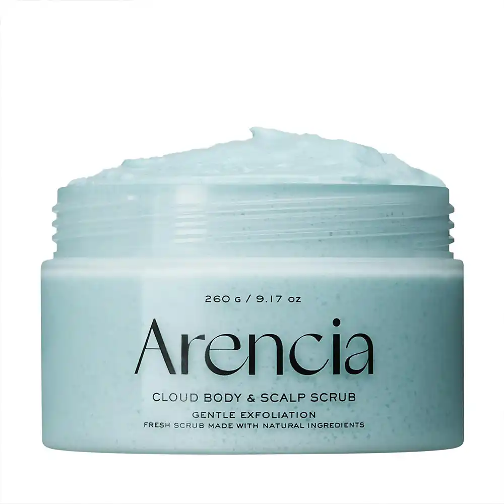 سکراب کف سر و بدن آرنسیا Arencia Fresh Cloud Sea Salt Body Scalp Scrub Mint | لایه‌بردار ملایم و پاکسازی عمقی