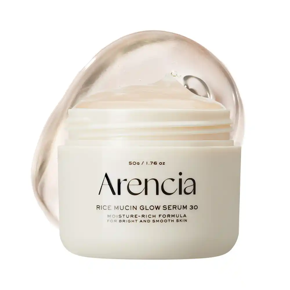 سرم شب ضد چروک و روشن کننده آرنسیا Arencia Rice Mucin Glow Serum | حاوی کلاژن و هیالورونیک اسید