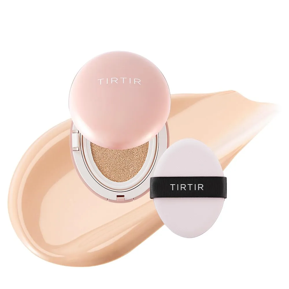 کوشن صورتی تیرتیر TIRTIR Mask Fit All Cover Pink Cushion | پوشش بالا و فینیش مخملی مات