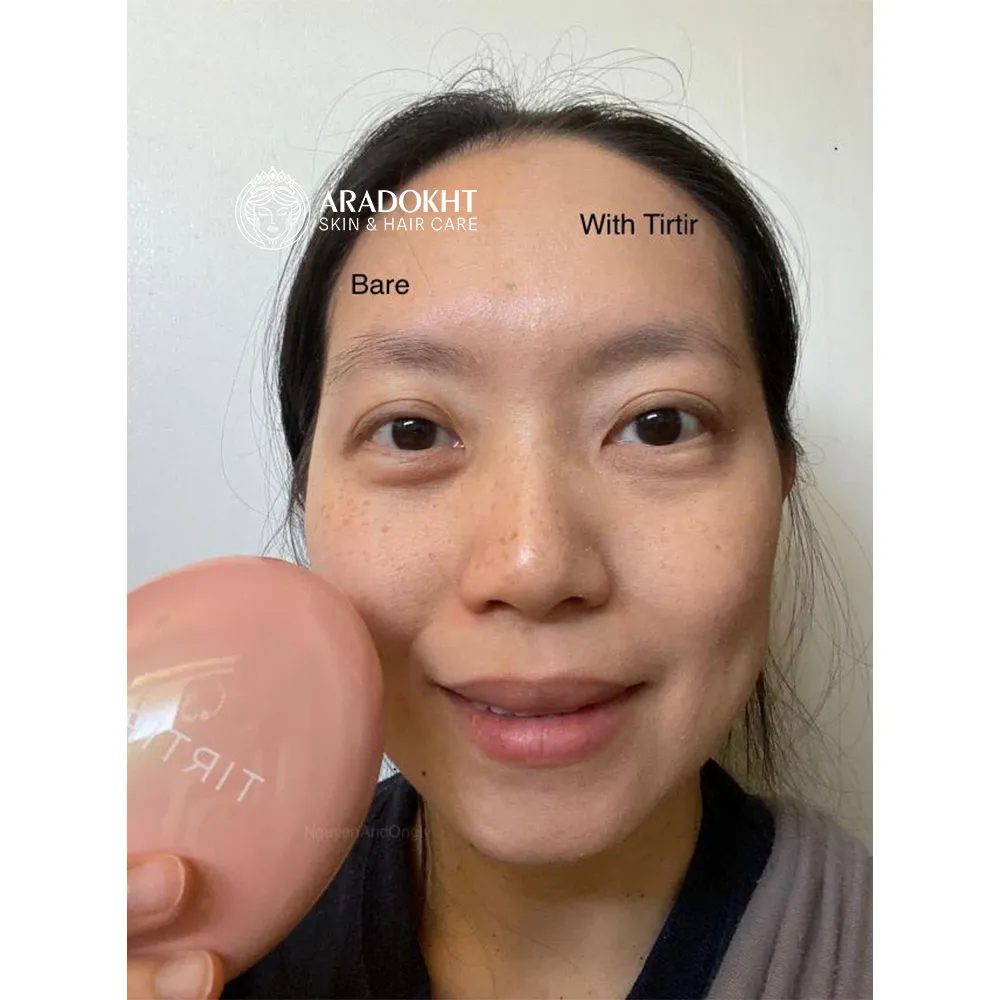 کوشن صورتی تیرتیر TIRTIR Mask Fit All Cover Pink Cushion | پوشش بالا و فینیش مخملی مات