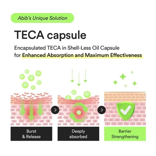 سرم کپسولی هارتلیف تیکا ابیب  Abib Heartleaf TECA Capsule Serum Calming Drop | تسکین دهنده و روشن کننده پوست مستعد جوش