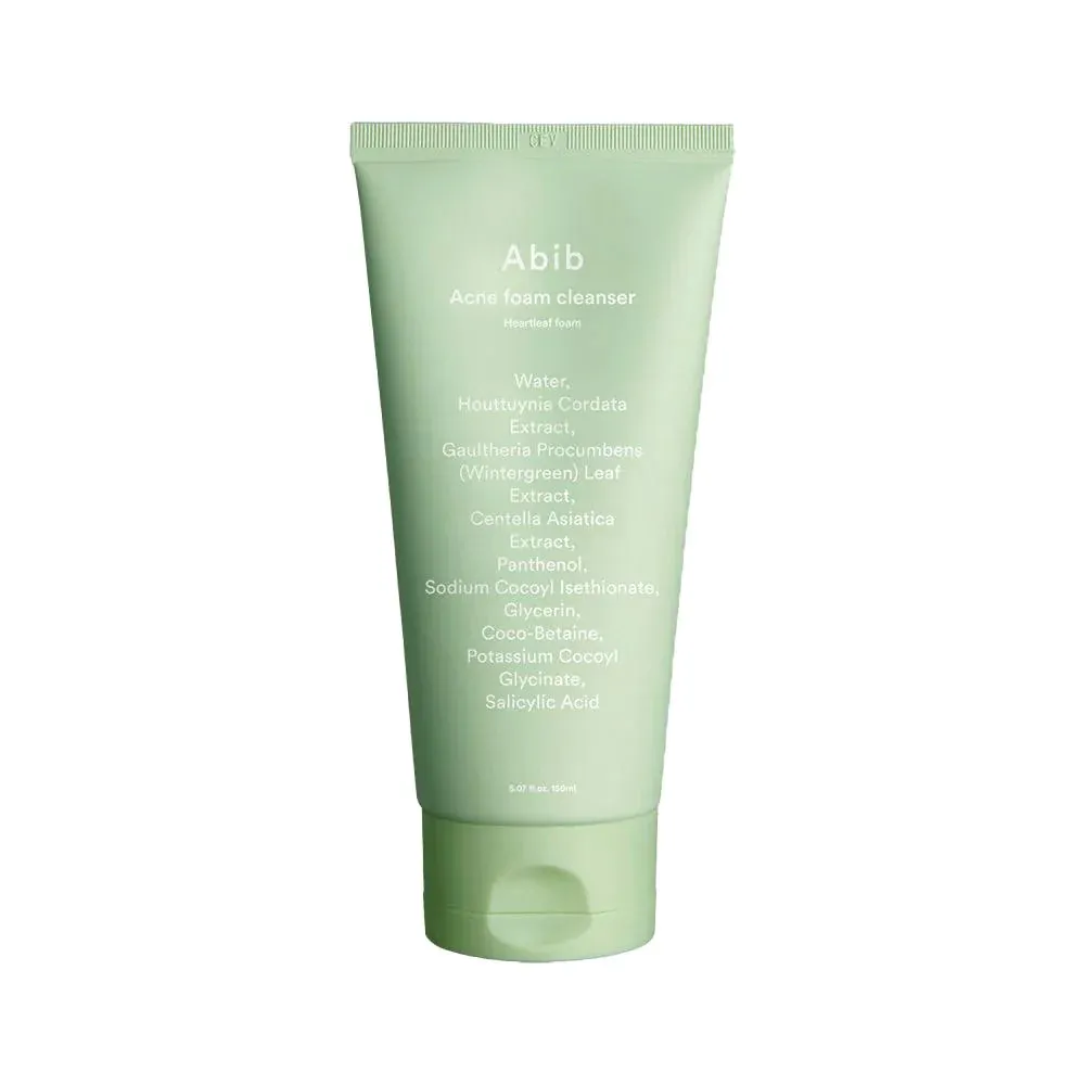 فوم شستشو ضد جوش ابیب با هارتلیف و سالیسیلیک اسید Abib Acne Foam Cleanser با Heartleaf و Salicylic Acid