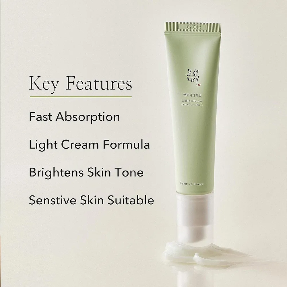 سرم روشن کننده بیوتی آف جوسان با ویتامین C پایدار و سنتلا  Beauty of Joseon Light On Serum