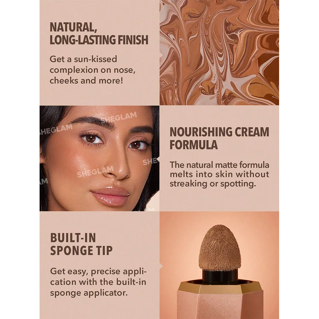برنزر شاین مایع شیگلم SHEGLAM Sun Beam Shimmer Liquid Bronzer-Golden Sun