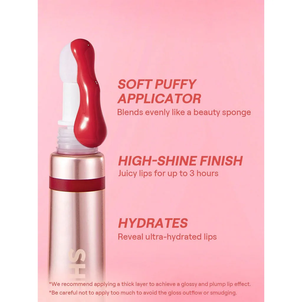 لیپ گلاس شیگلم با سر اسفنجی و فینیش براق Pout Pillow SHEGLAM cushion lip gloss