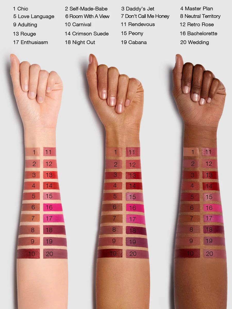 ست رژ لب مایع مینی مات شیگلم Sheglam Matte Allure 3 Pcs Mini Liquid Lipstick Set