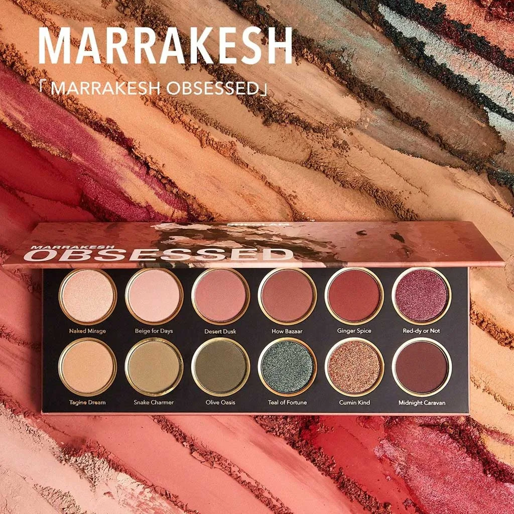 پالت سایه 12 رنگ شیگلم Marrakesh Obsessed مدل SHEGLAM Eyeshadow Palette