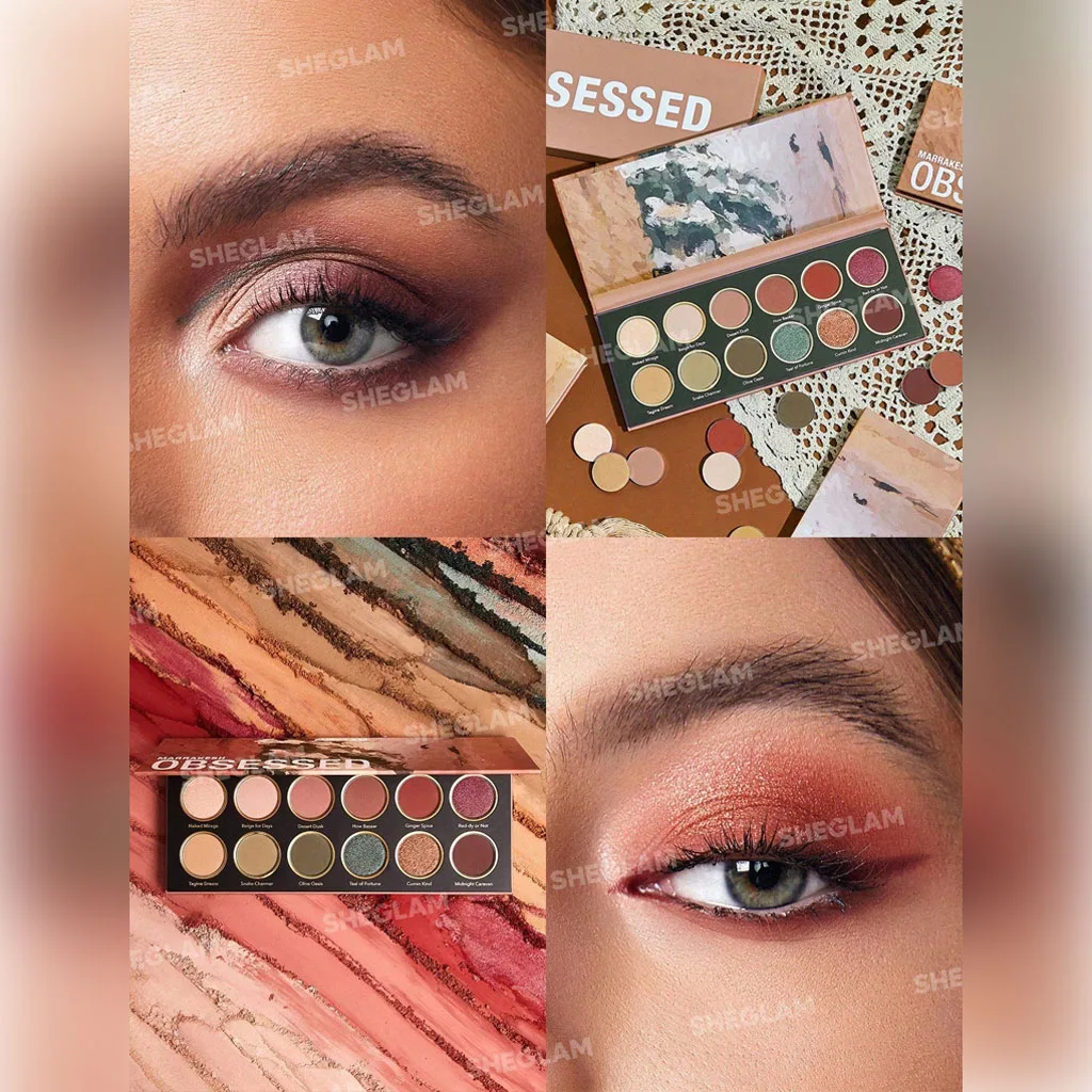 پالت سایه 12 رنگ شیگلم Marrakesh Obsessed مدل SHEGLAM Eyeshadow Palette