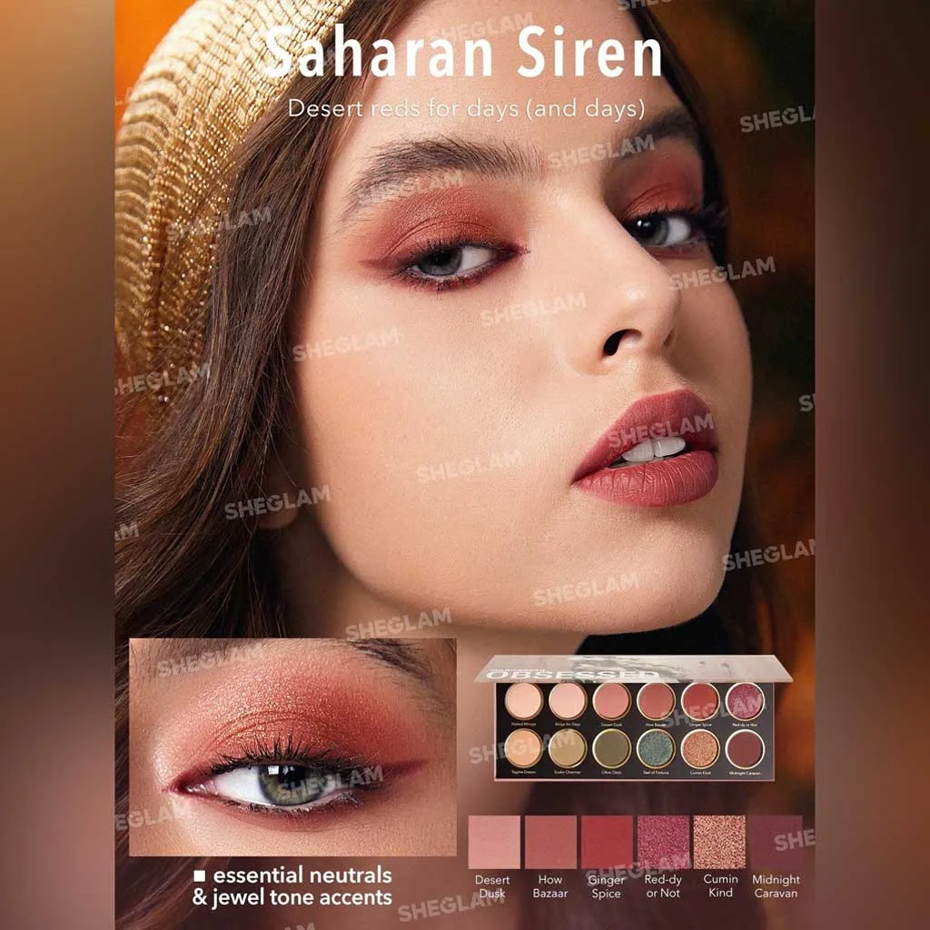 پالت سایه 12 رنگ شیگلم Marrakesh Obsessed مدل SHEGLAM Eyeshadow Palette