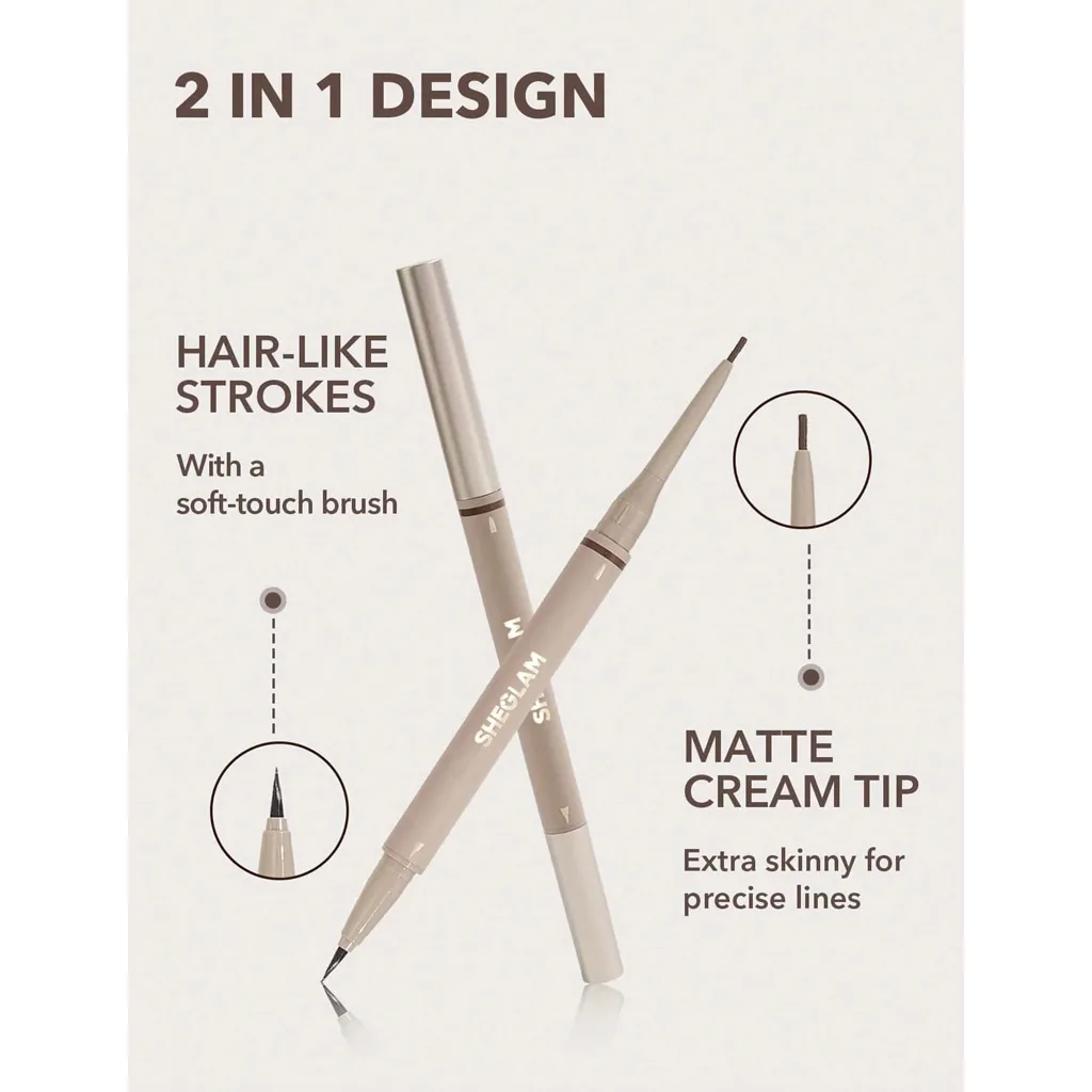 هاشور ابرو 2 طرفه شیگلم Auburn مدل SHEGLAM Brows Of Demand