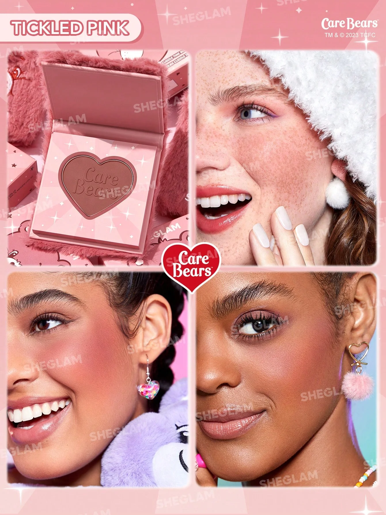 رژگونه خرسی شیگلم رنگ Tickled Pink