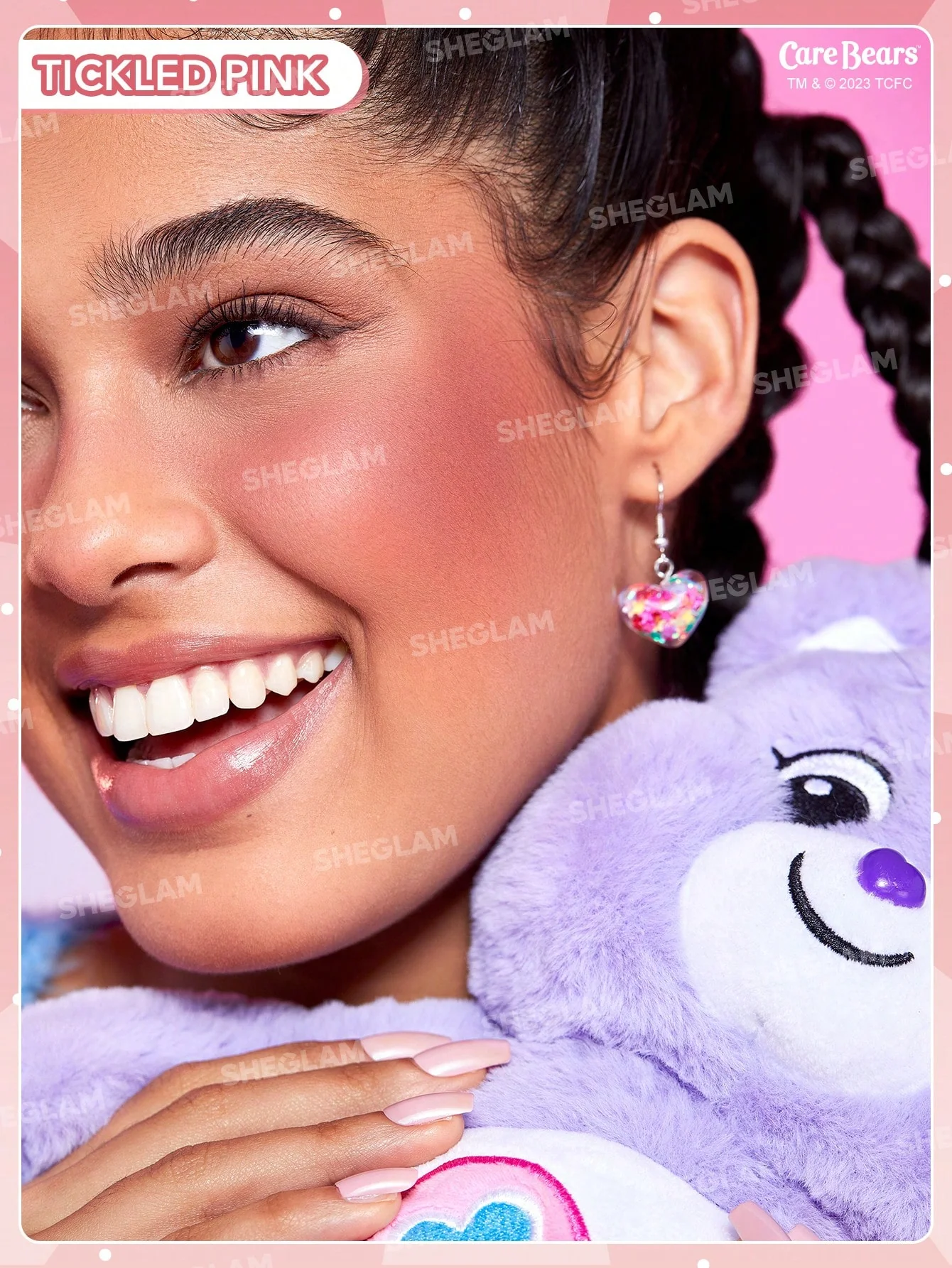رژگونه خرسی شیگلم رنگ Tickled Pink