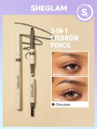 مداد ابرو سه کاره شیگلم SHEGLAM 3-in-1 Eyebrow Pencil