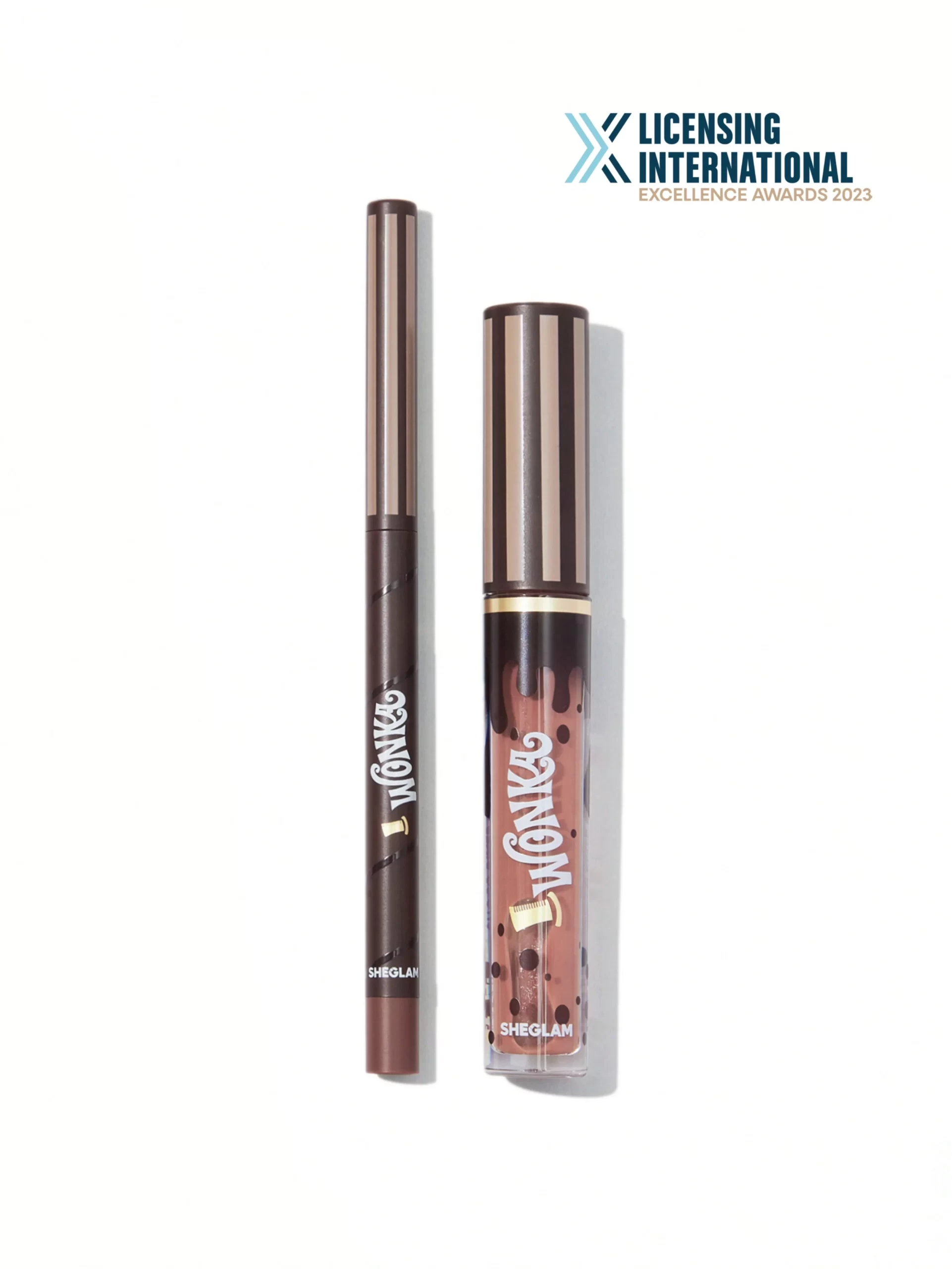 ست لیپ گلاس و خط لب شیگلم با رایحه کاکائو COCOA KISS  رنگ brownie bite