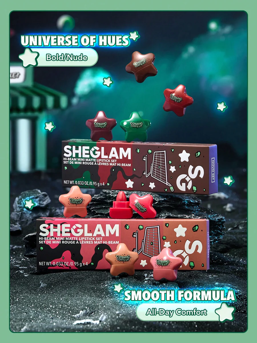 ست رژ لب شیگلم ستاره ای 4عددی STELLA SET Mini Lipstick