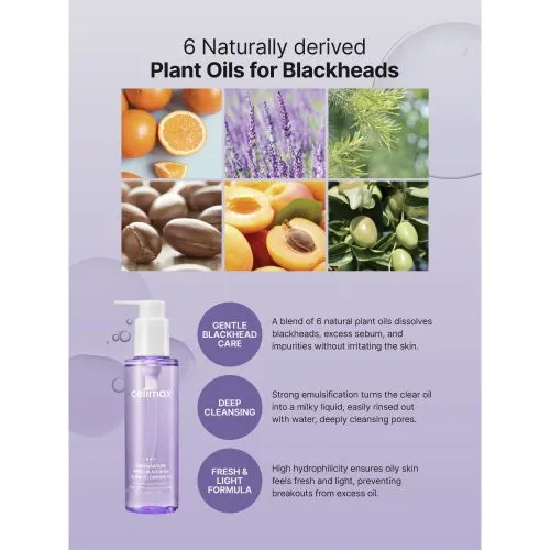 شوینده روغنی جوجوبا ضدجوش سرسیاه سلیمکس Celimax Jojoba Cleansing Oil