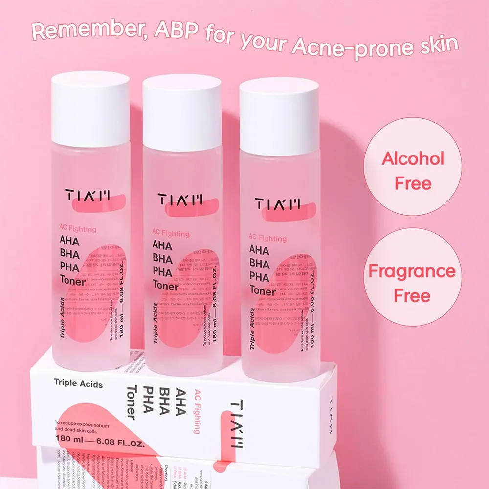 تونر ضد جوش تیام TIAM AC Fighting AHA BHA PHA Toner|  لایه بردار و پاکسازی منافذ