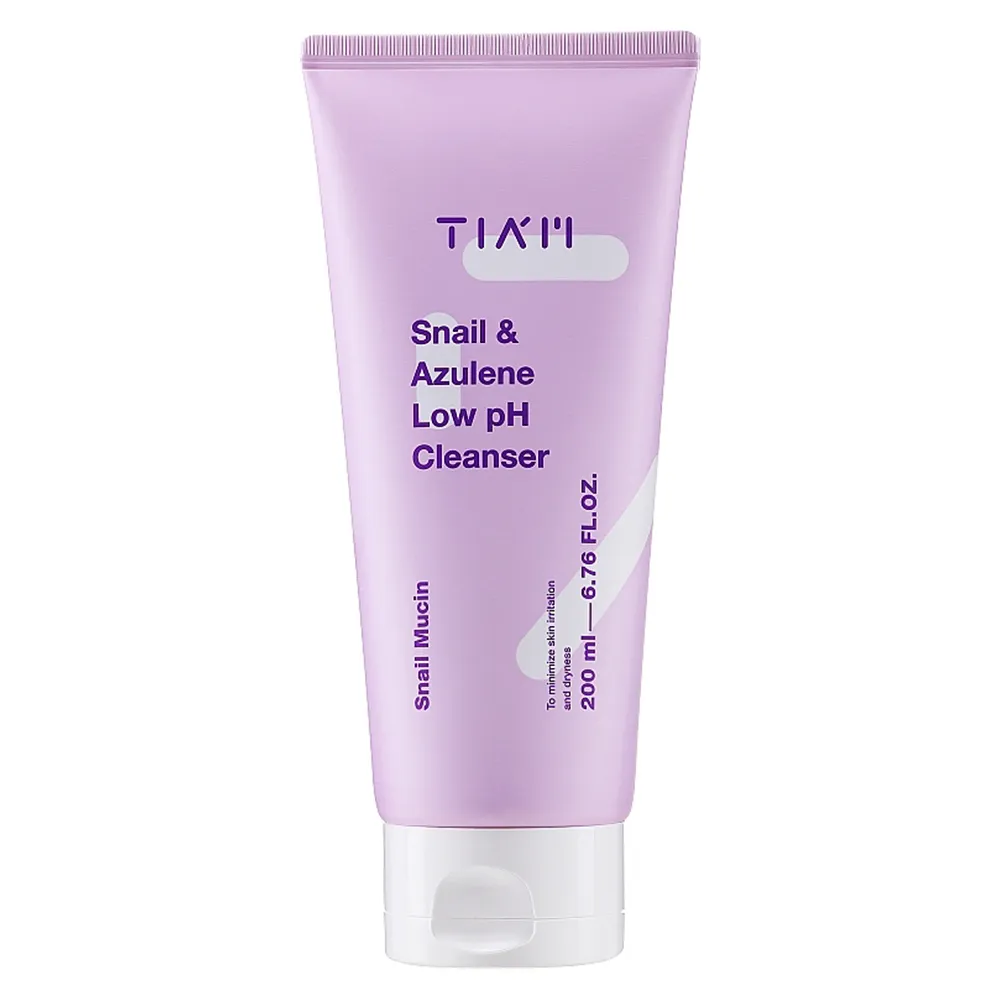 ژل شوینده حلزون و آزولن تیام TIAM Snail Azulene Low pH Cleanser
