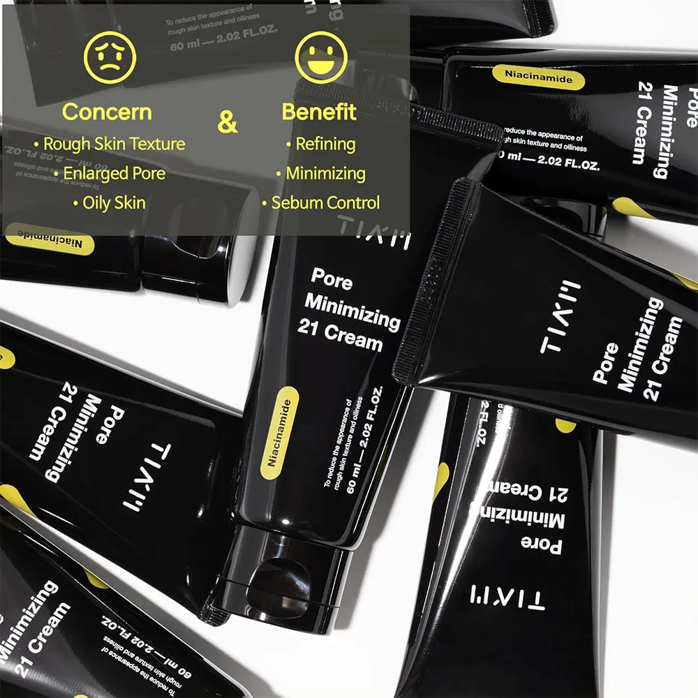 کرم کنترل منافذ و روشن کننده تیام TIAM Pore Minimizing 21 Cream