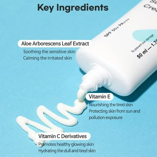 رم ضد آفتاب تیام TIAM Daily Sun Care Cream | آبرسان و تسکین دهنده