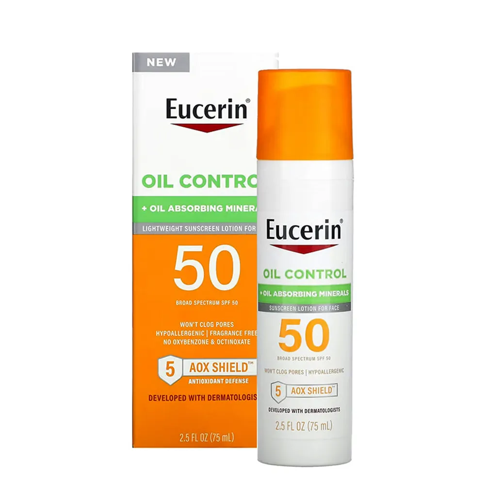 لوسیون ضد آفتاب کنترل چربی اوسرین Eucerin Sun Clear Skin SPF 50