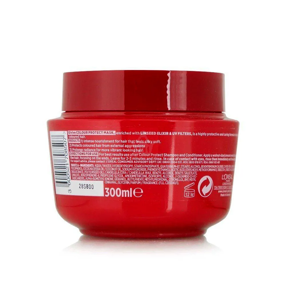 ماسک مو لورال Elvive Colour Protect مخصوص موهای رنگ شده 300ml