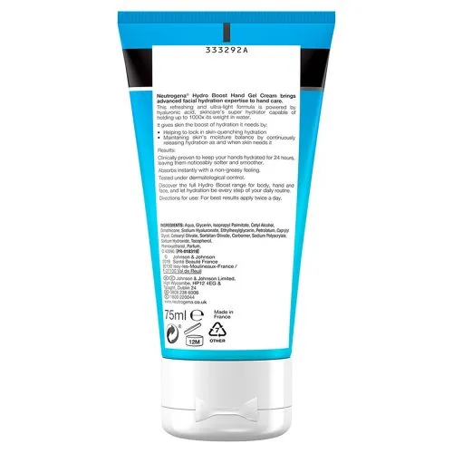 ژل کرم آبرسان دست نوتروژینا Neutrogena Hydro Boost Hand Gel Cream 85g