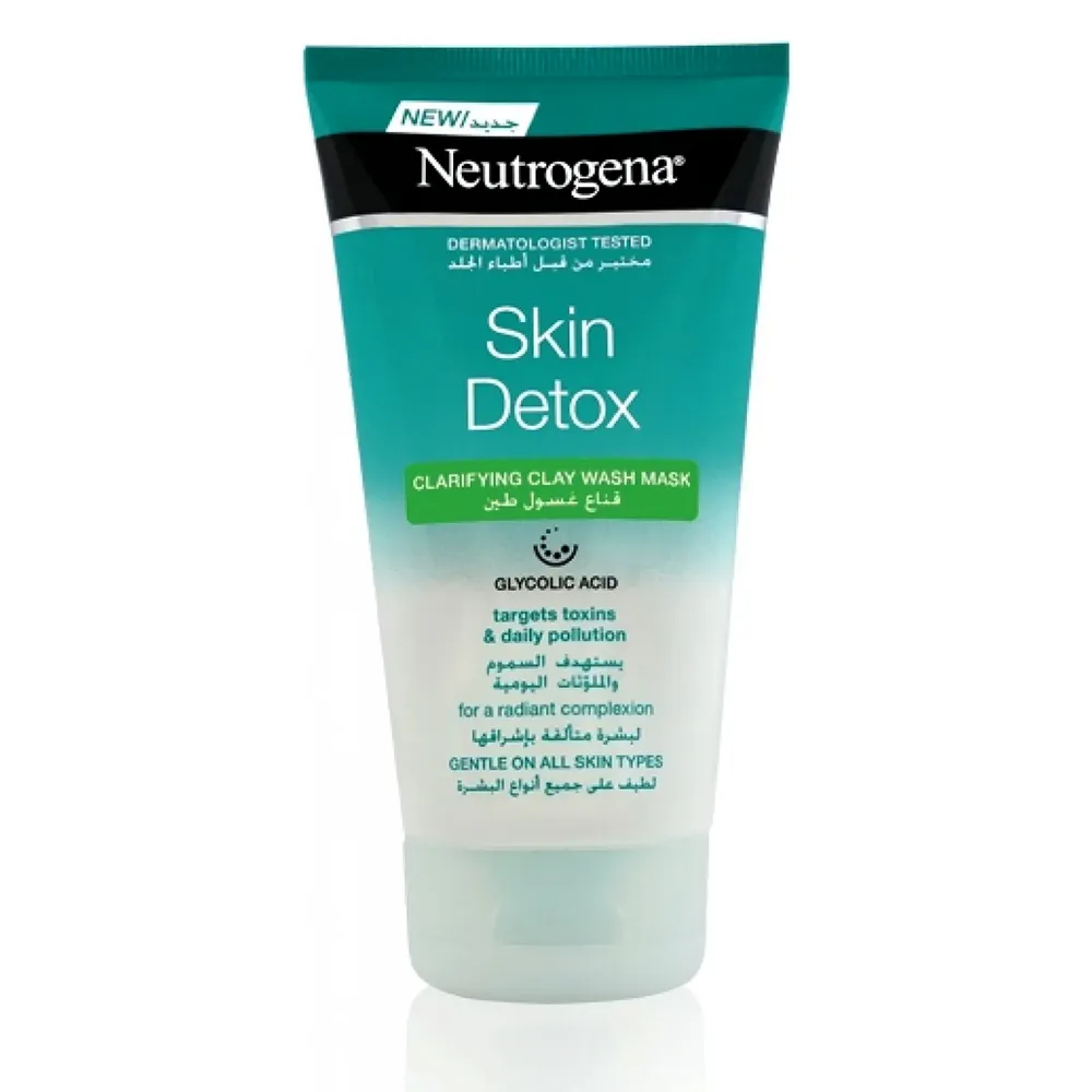 ماسک و شوینده سم زدای صورت نوتروژینا Neutrogena Skin Detox 2-in-1 Clay Mask